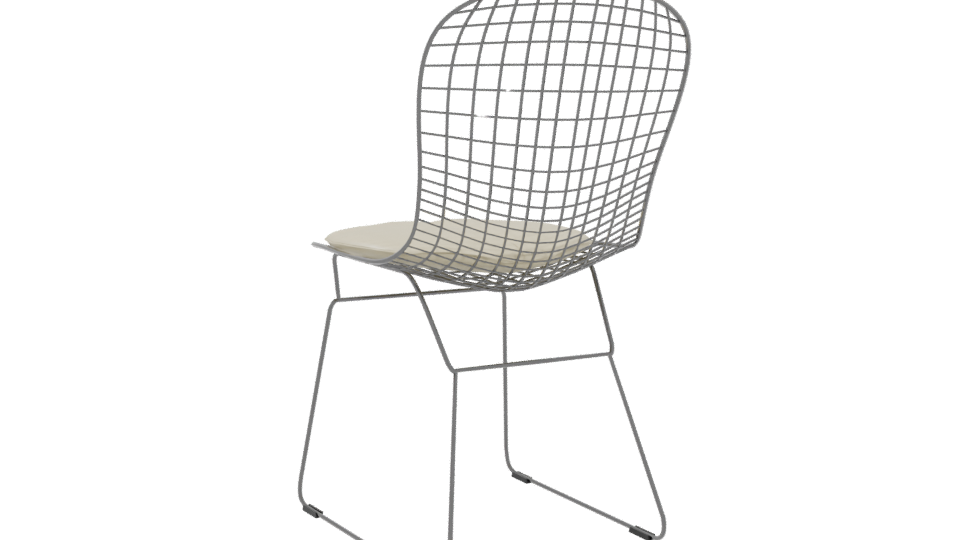 Stylish Wireframe Chair 3D Model - Professional 3D Model Render 4