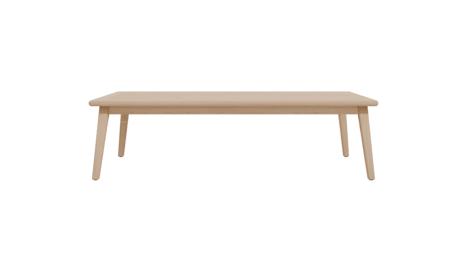 Sleek Modern Wooden Dining Table 3D Model - Professional 3D Model Render 11