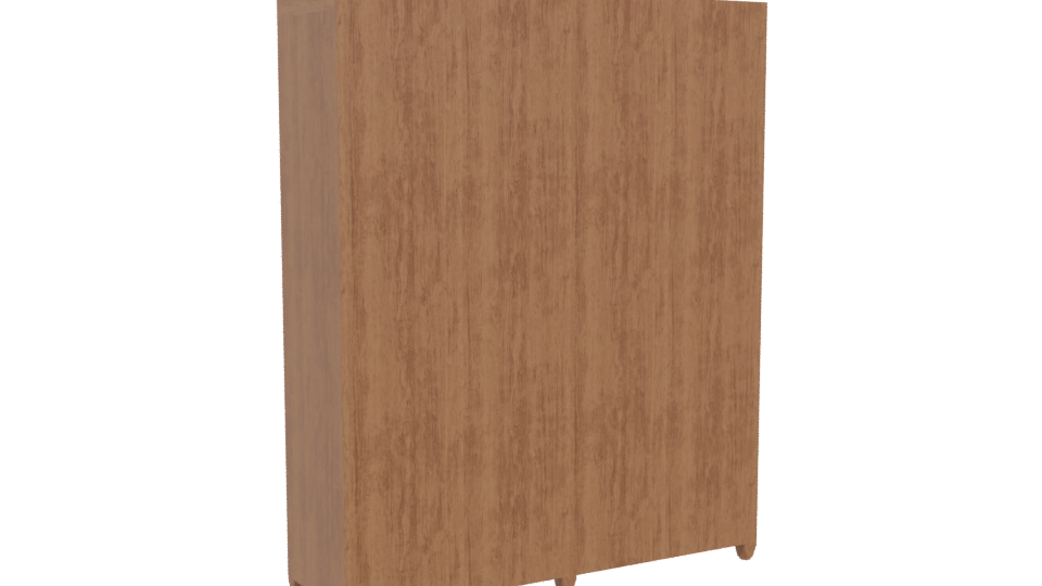 Wooden 4-Door Cabinet 3D Model - Professional 3D Model Render 4