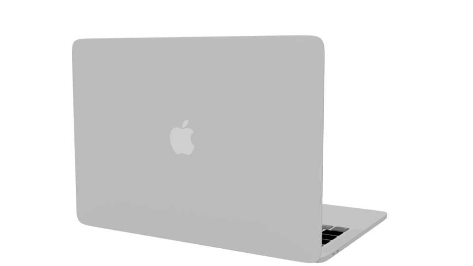 Sleek Modern Laptop 3D Model - Professional 3D Model Render 6