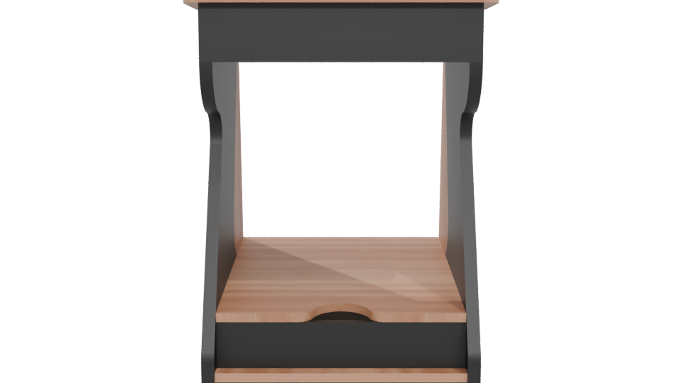 Modern Minimalist Display Shelf 3D - Professional 3D Model Render 5