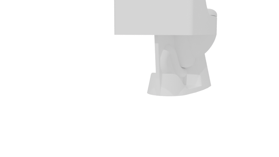 Contemporary Ceramic Toilet 3D Model - Professional 3D Model Render 6