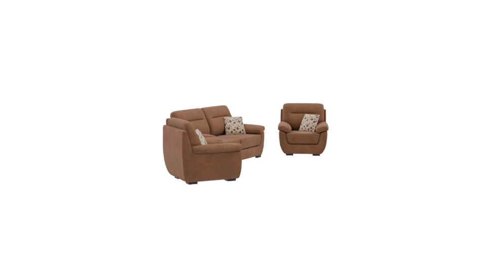 Stylish Fabric Sofa Set 3D - Professional 3D Model Render 9