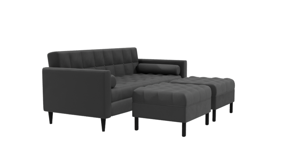 Stylish Modern Sofa Set 3D - Professional 3D Model Render 9
