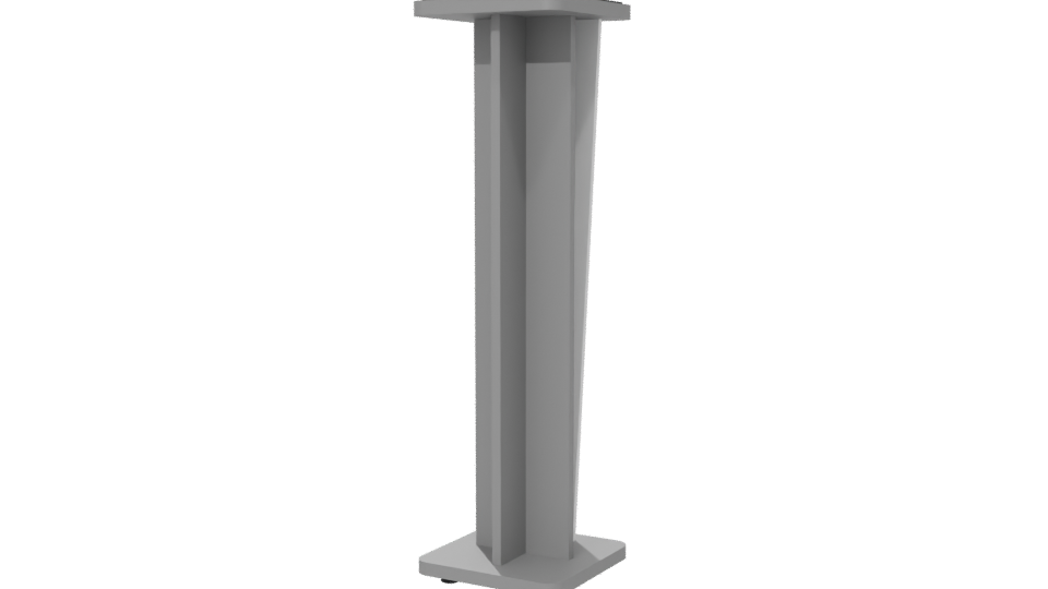 Stand Croce 42 Gloss White 3D - Professional 3D Model Render 6