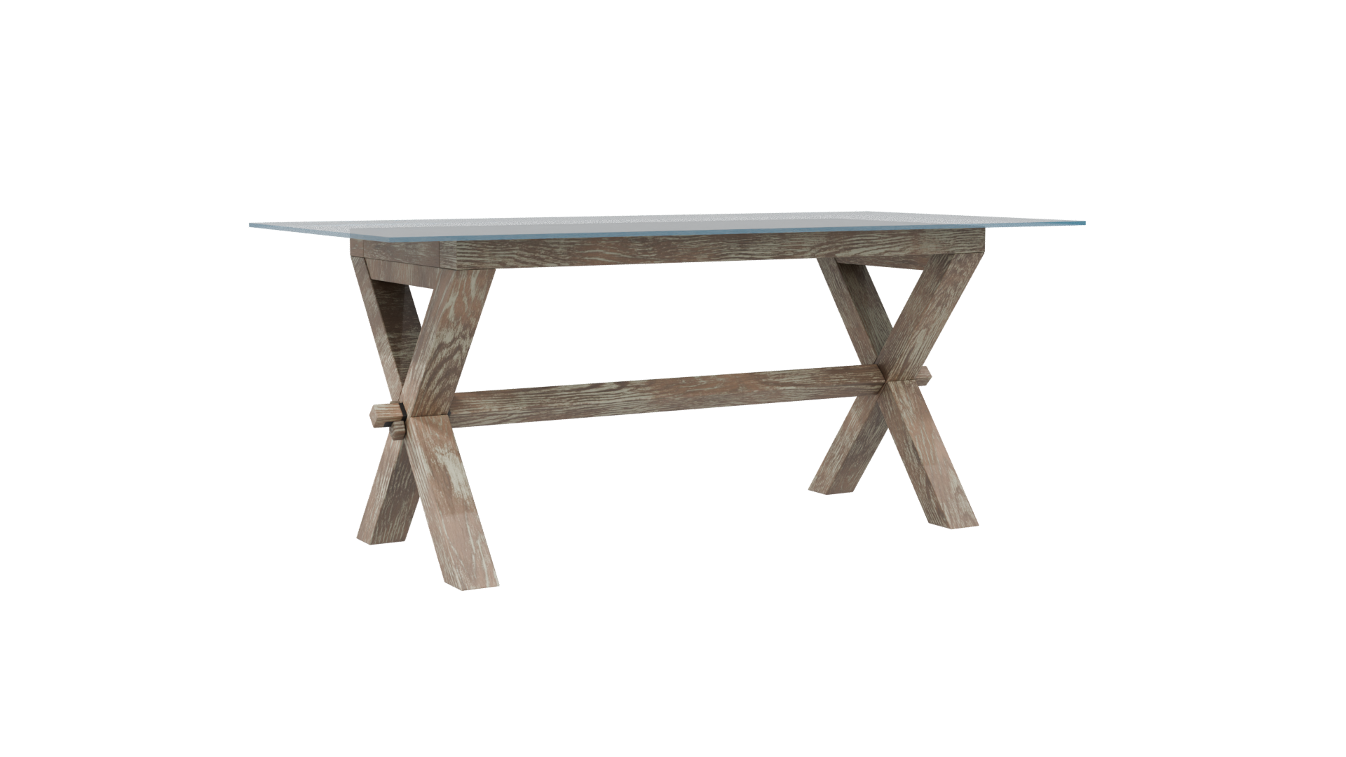 Stylish Wooden Dining Table Model - Professional 3D Model Render 4
