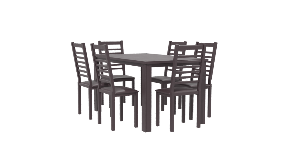 Stylish Modern Dining Table Set - Professional 3D Model Render 13