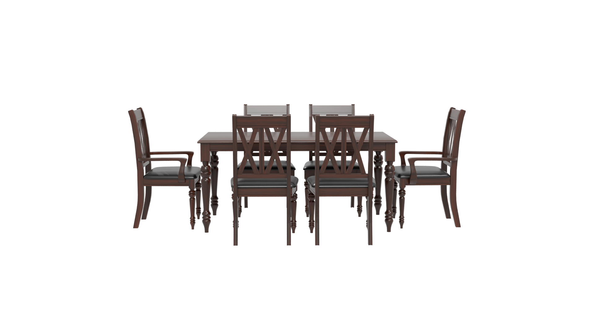 Elegant Dining Table Set 3D - Professional 3D Model Render 5