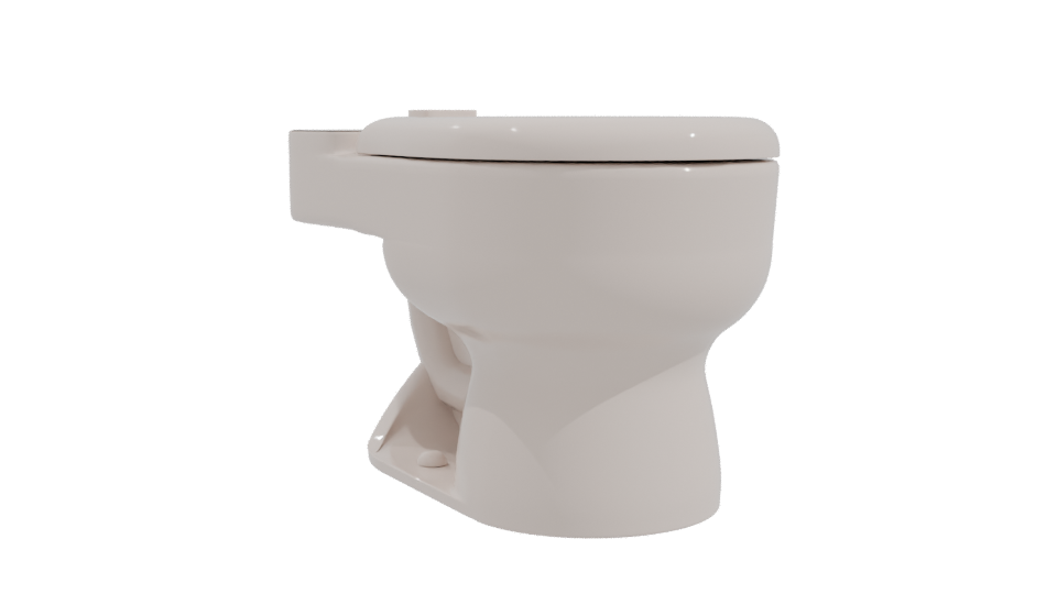Elegant Ceramic Toilet Model for Modern Bathrooms - Professional 3D Model Render 10