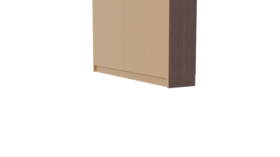Stylish Wooden Storage Cabinet 3D - Professional 3D Model Render 7