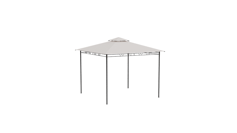 Stylish Outdoor Gazebo Model - Professional 3D Model Render 13
