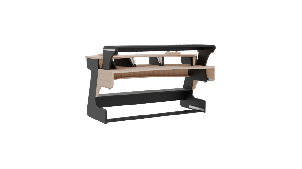 Contemporary Modular Office Desk 3D Model - Professional 3D Model Render 10