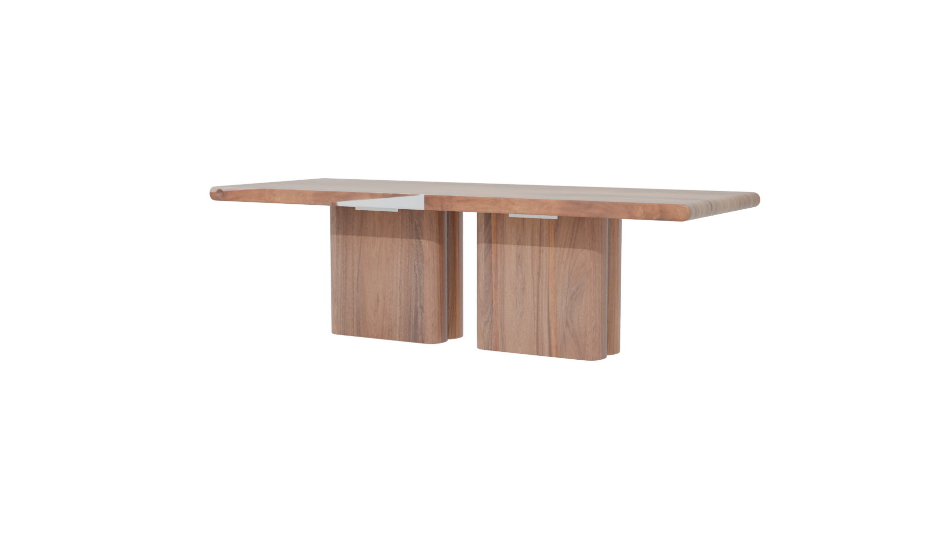 Stylish Wooden Dining Table 3D - Professional 3D Model Render 6
