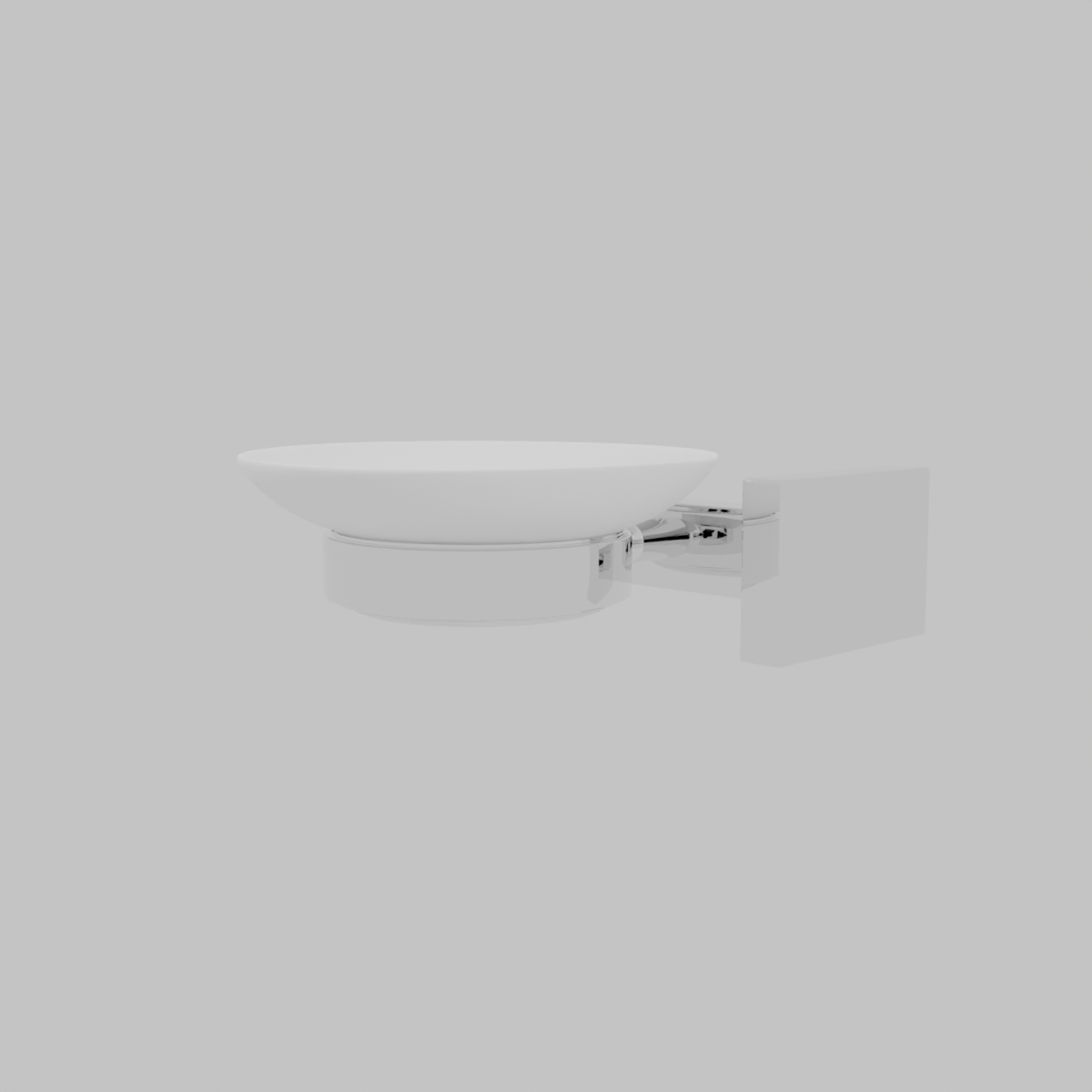 Sleek Modern Wall Soap Dish - Professional 3D Model Render 13