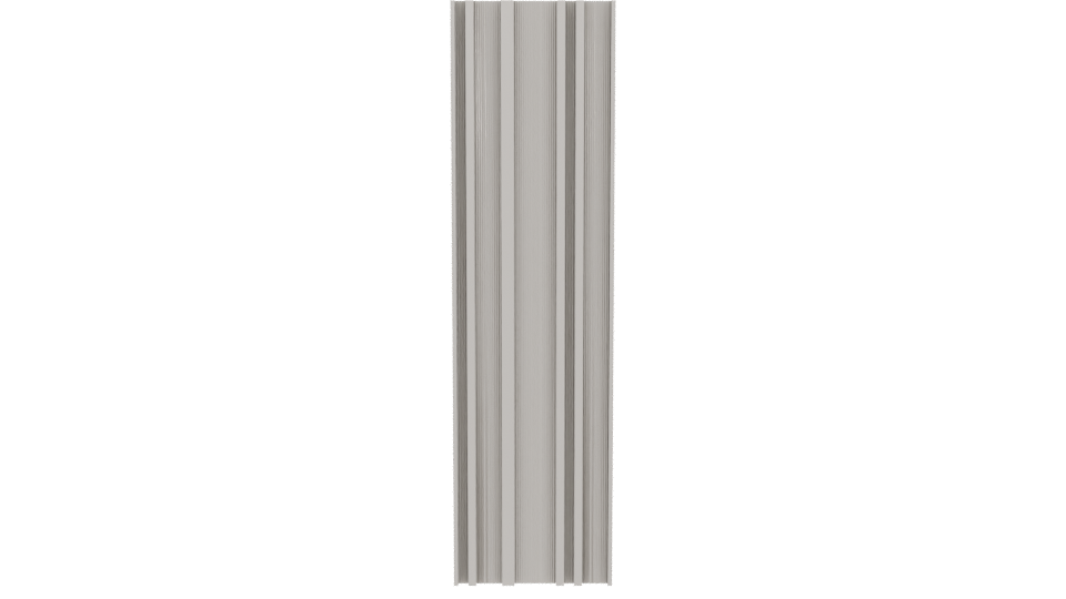 Stylized Metallic Wall Feature 3D - Professional 3D Model Render 5