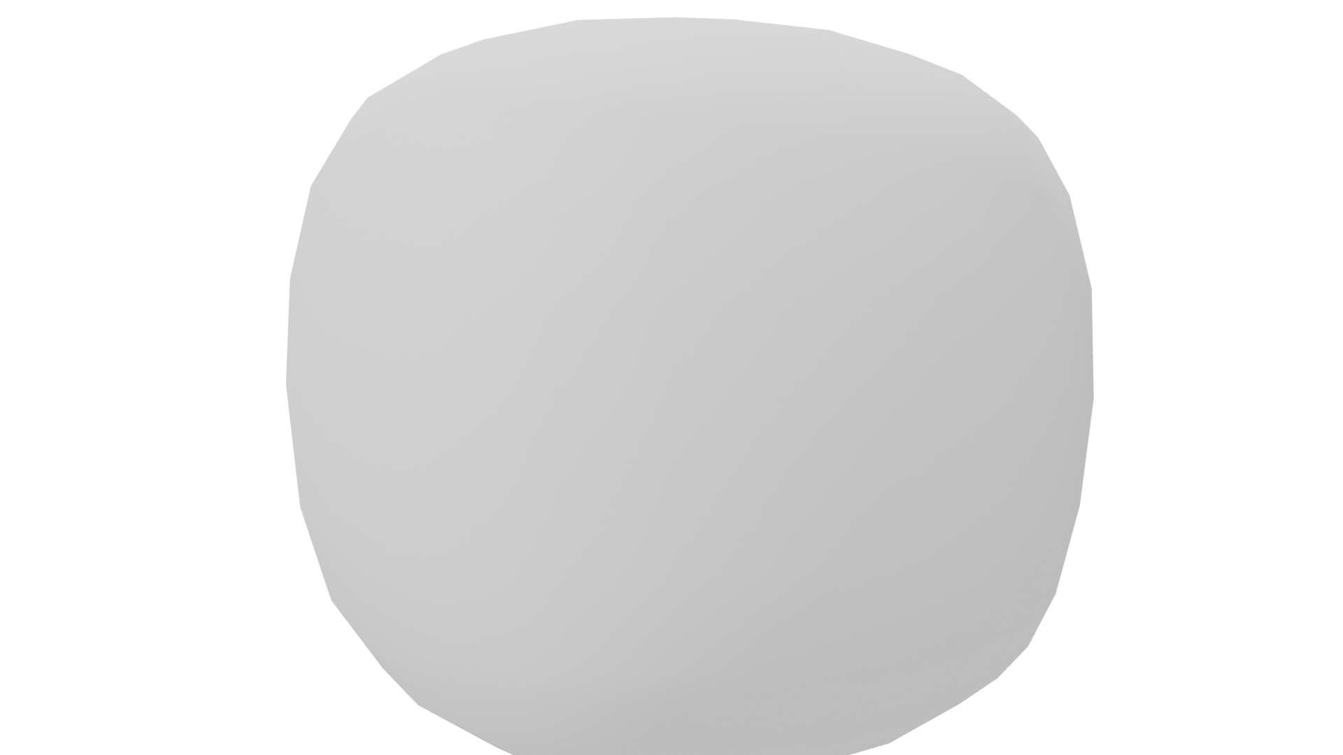 Stylized White Sphere 3D Model - Professional 3D Model Render 7