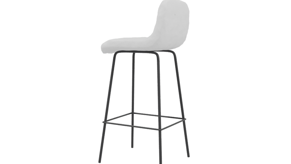 Stylish Modern Barstool 3D Model - Professional 3D Model Render 3