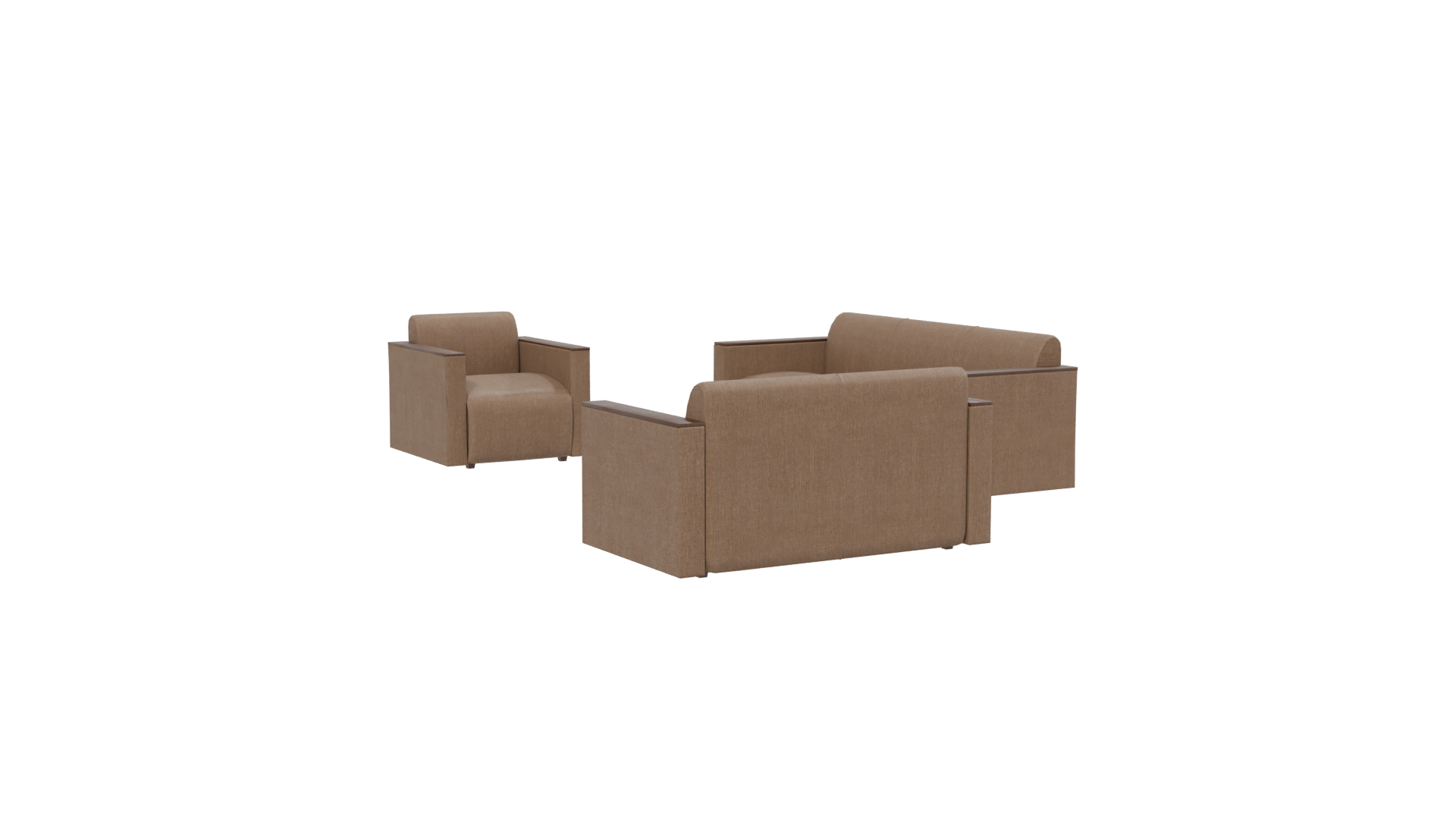 Contemporary Fabric Sofa Set 3D - Professional 3D Model Render 13