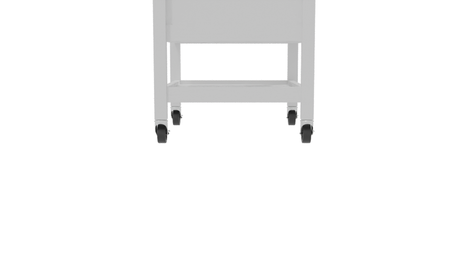 Minimalist Kitchen Cart with Storage - Professional 3D Model Render 8