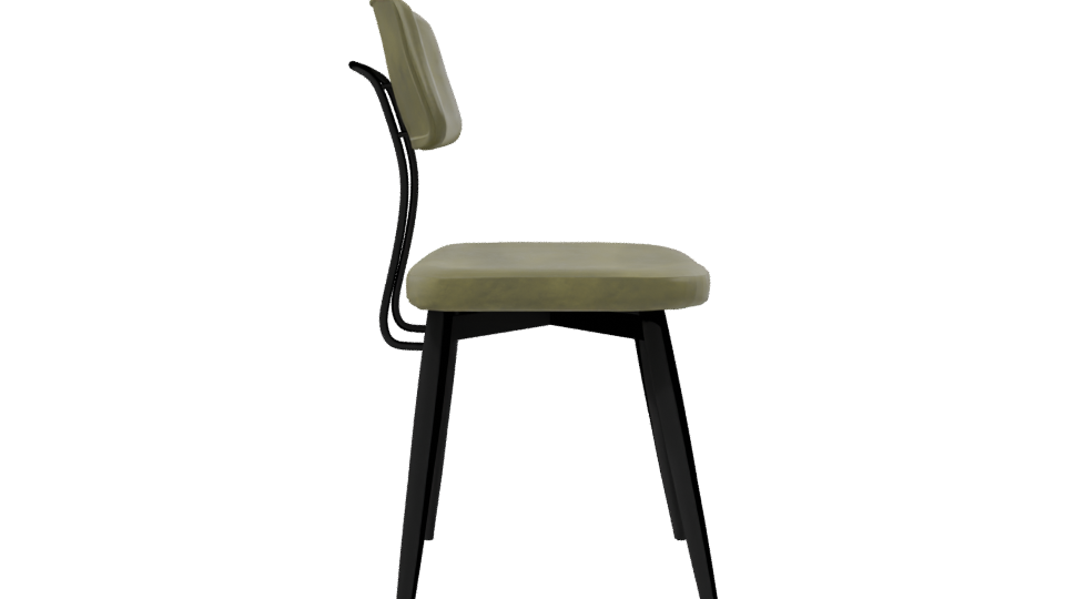 Stylish Minimalist Dining Chair 3D Model - Professional 3D Model Render 8