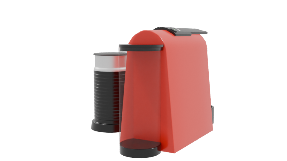 Stylish Coffee Machine 3D Model - Professional 3D Model Render 9