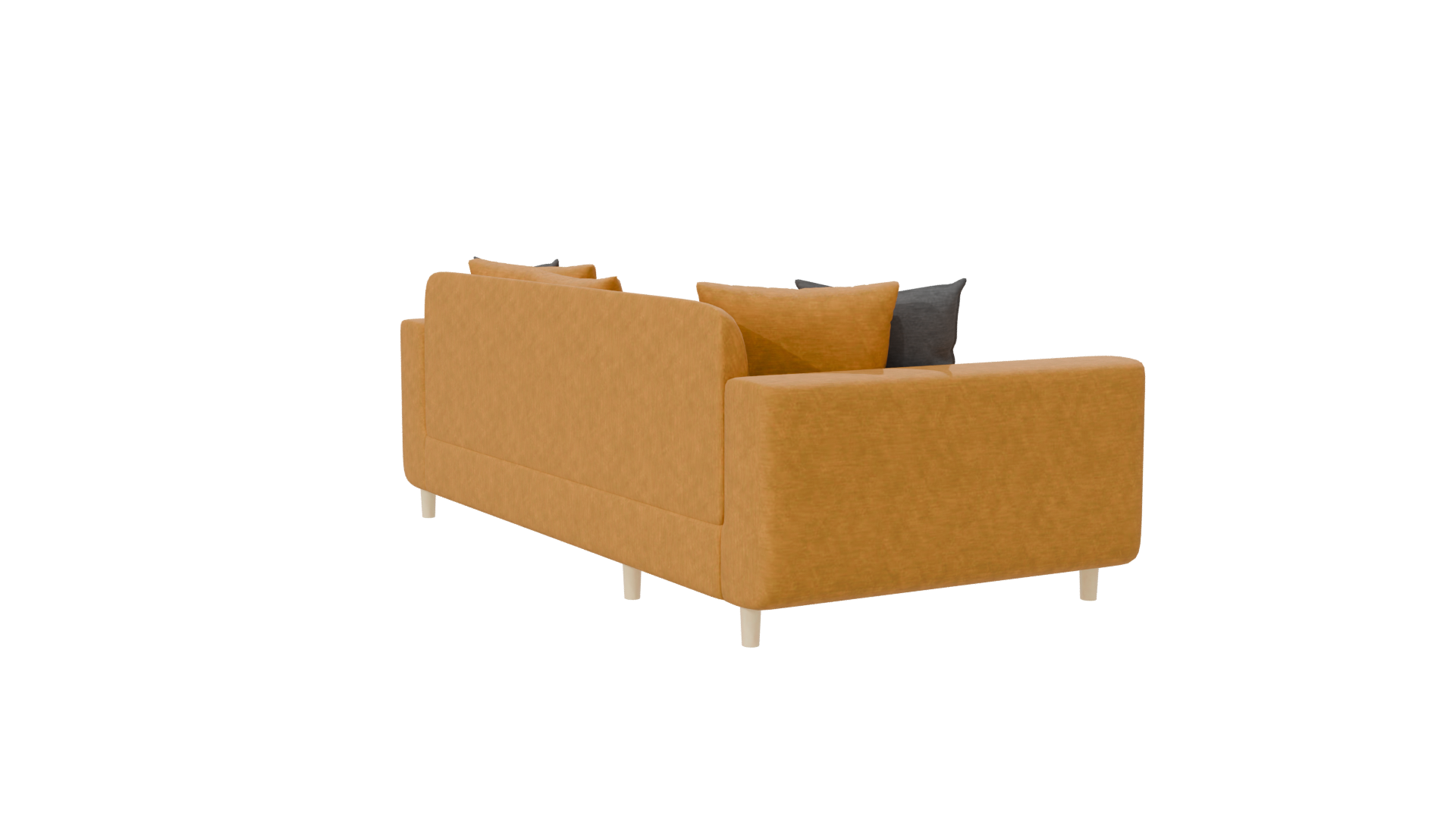 Stylish Yellow Sofa Model 3D - Professional 3D Model Render 7