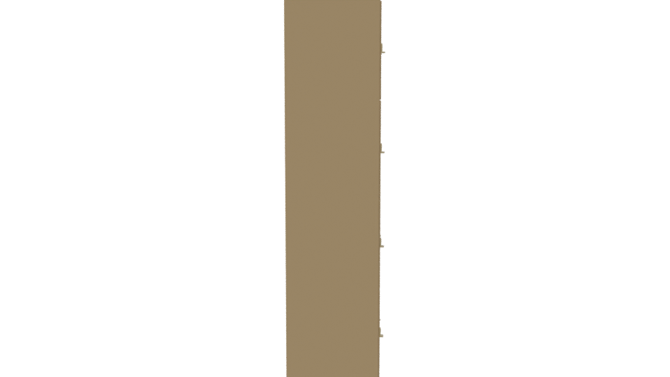 Stylish Metal Storage Locker 3D - Professional 3D Model Render 8