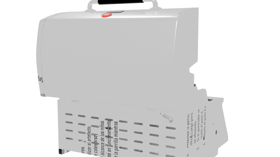 Stylish Outdoor Gas Grill 3D - Professional 3D Model Render 6