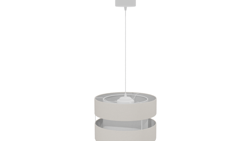 Beige Modern Pendant Lamp 3D - Professional 3D Model Render 13