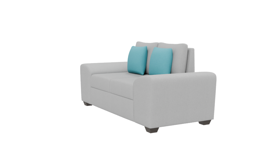 Stylish Modern Two-Seat Sofa 3D Model - Professional 3D Model Render 13
