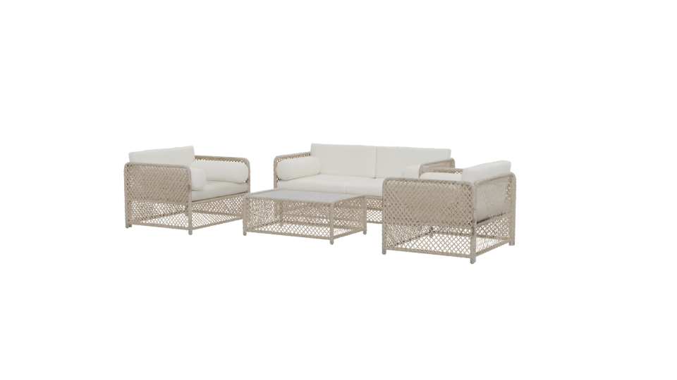 Modern Outdoor Sofa Set 3D - Professional 3D Model Render 12