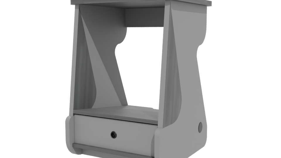 Stylish Modern Side Table Model - Professional 3D Model Render 12