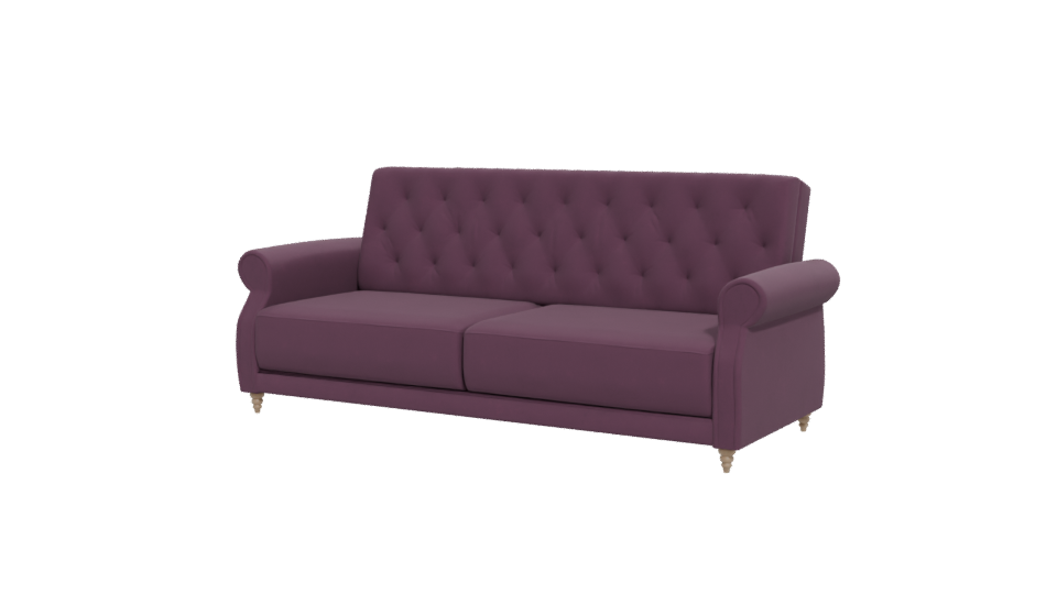 Elegant Purple Sofa 3D Model - Professional 3D Model Render 12
