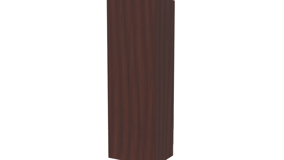 Elegant Wooden Storage Cabinet Model - Professional 3D Model Render 6