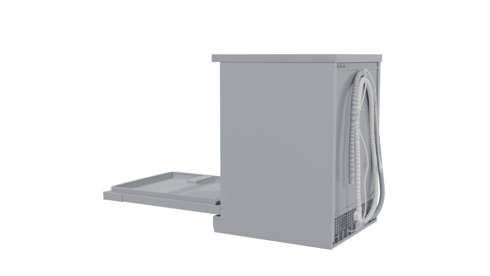 Modern Household Dishwasher Model - Professional 3D Model Render 3