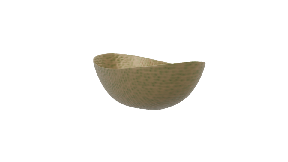 Stylized Hammered Metal Bowl 3D - Professional 3D Model Render 7