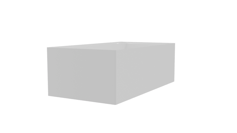 Contemporary Freestanding Bath Model - Professional 3D Model Render 9