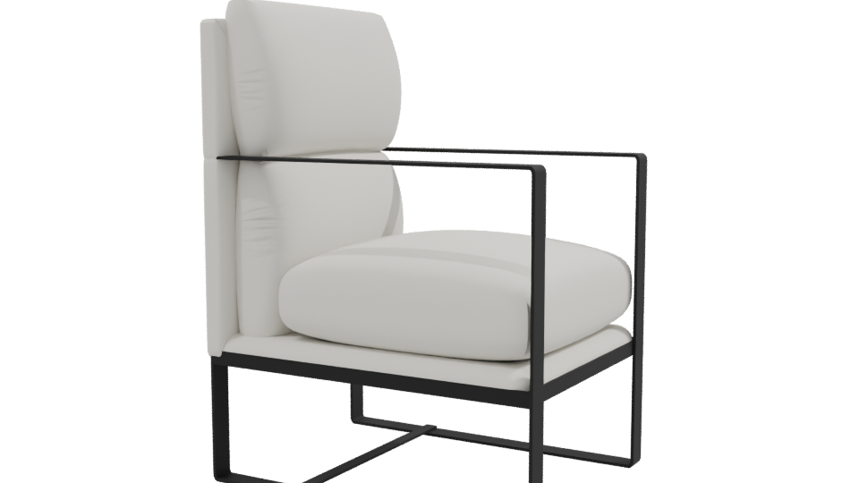 Stylish Modern Armchair 3D - Professional 3D Model Render 9