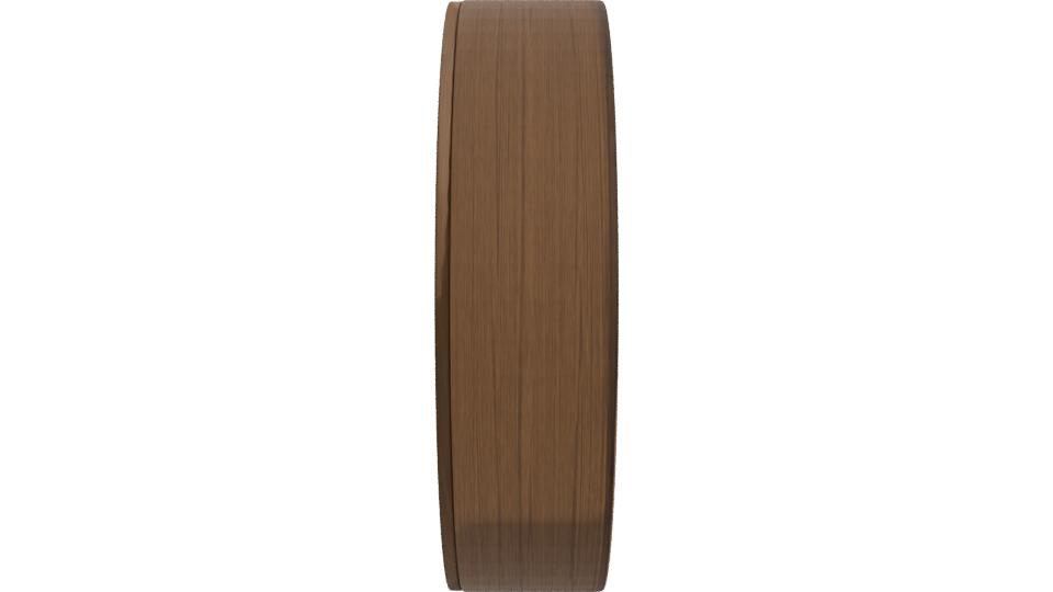 Stylish Round Wooden Mirror 3D - Professional 3D Model Render 2