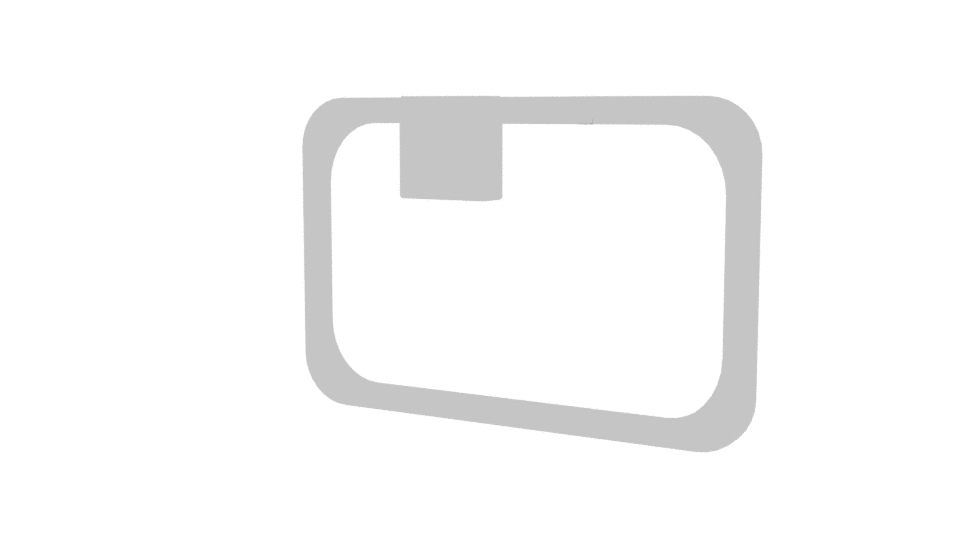 Stylish Rectangular Metal Frame 3D Model - Professional 3D Model Render 6