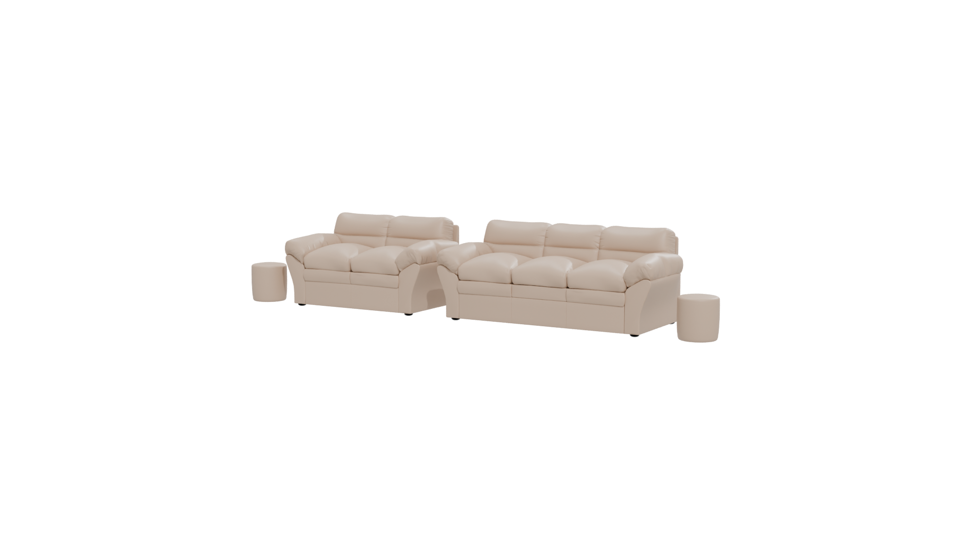 Contemporary Sofa Set 3D Model - Professional 3D Model Render 27