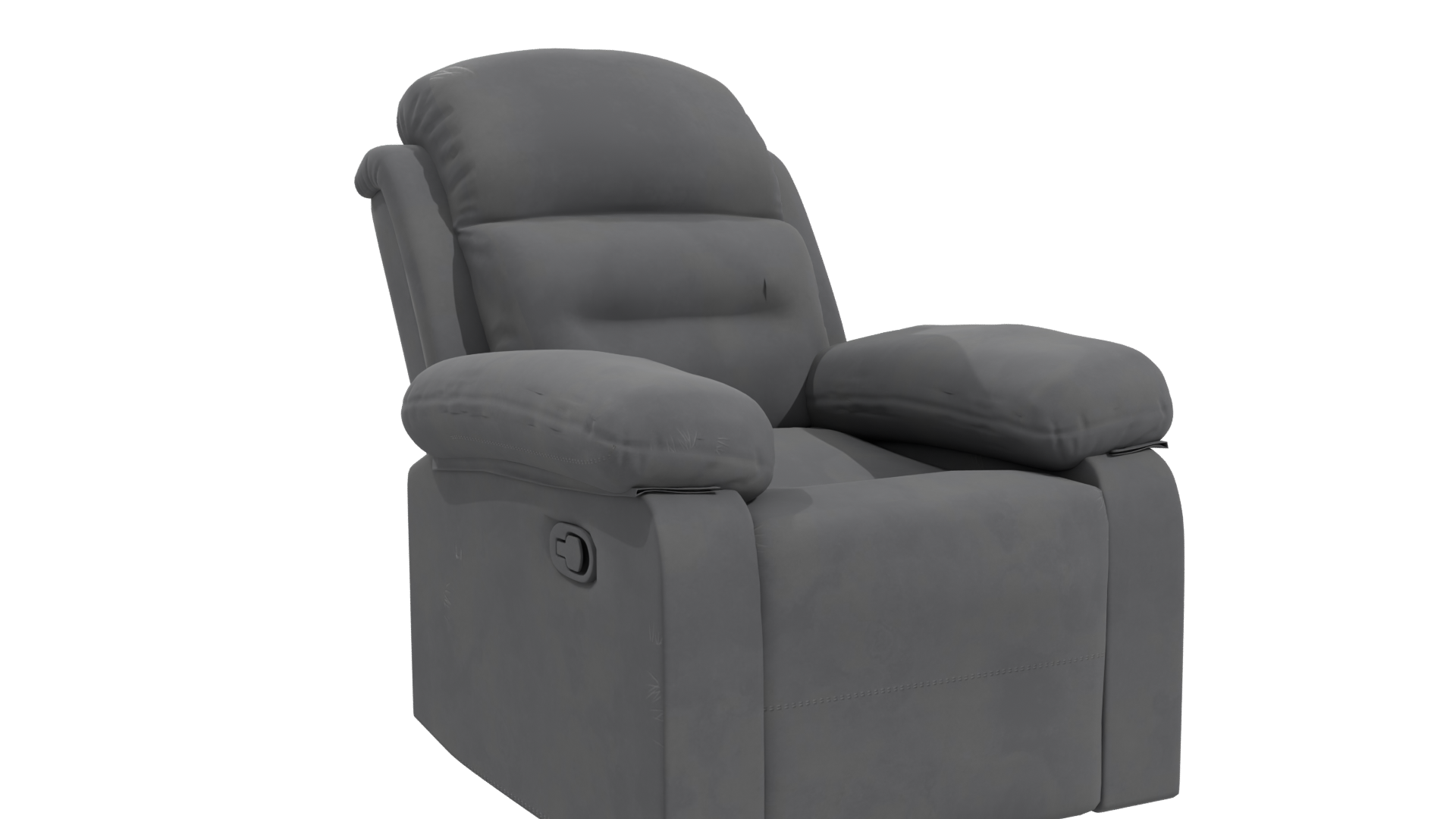 Contemporary Recliner Armchair Model - Professional 3D Model Render 10