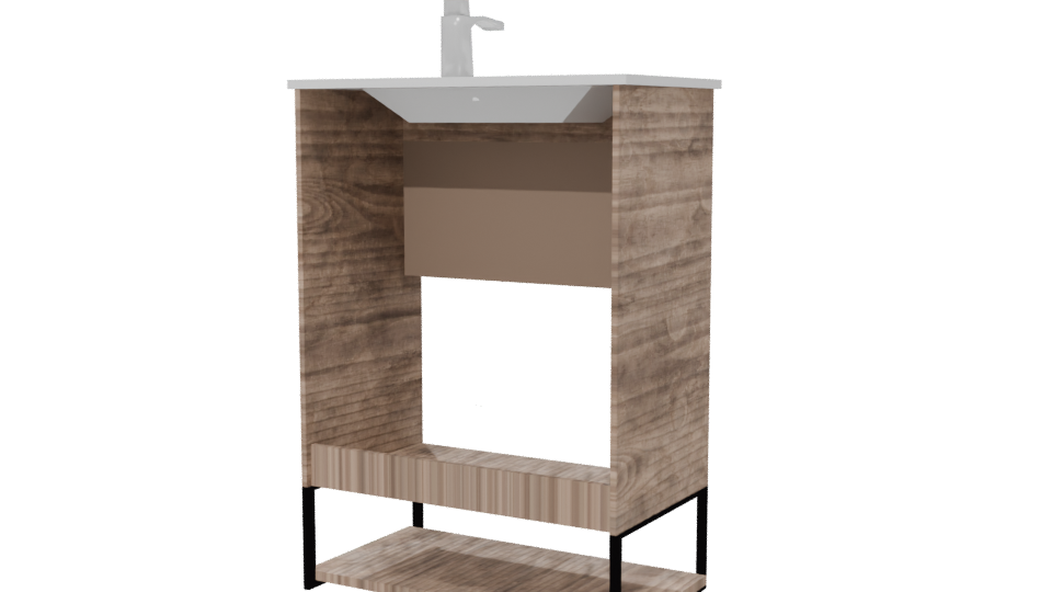 Stylish Bathroom Vanity 3D Model - Professional 3D Model Render 6