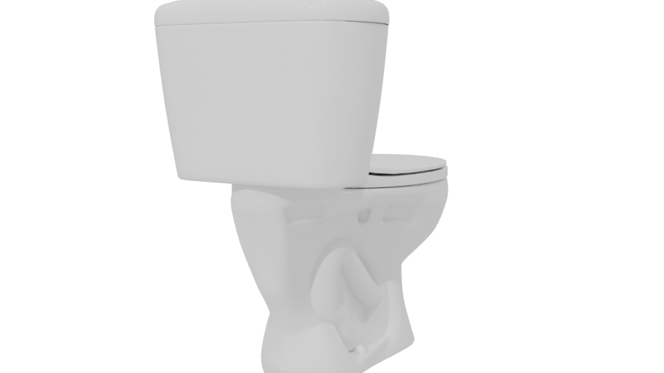 Stylish Modern Toilet 3D Model - Professional 3D Model Render 6