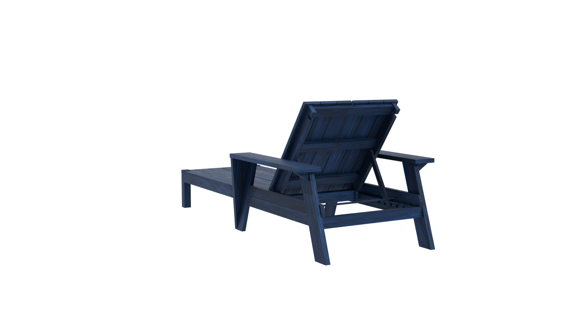 Stylish Outdoor Lounge Chair 3D - Professional 3D Model Render 4