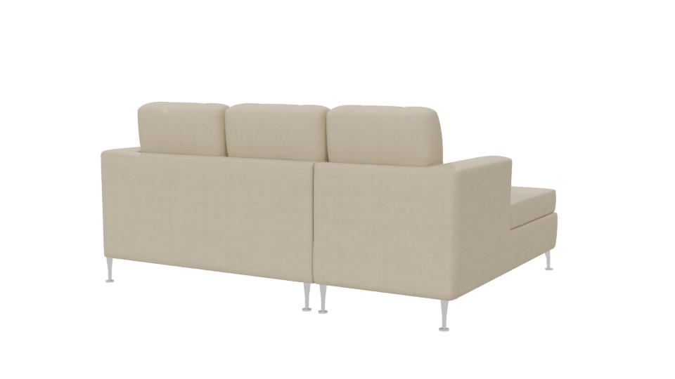 Contemporary L-Shaped Sofa Model - Professional 3D Model Render 6