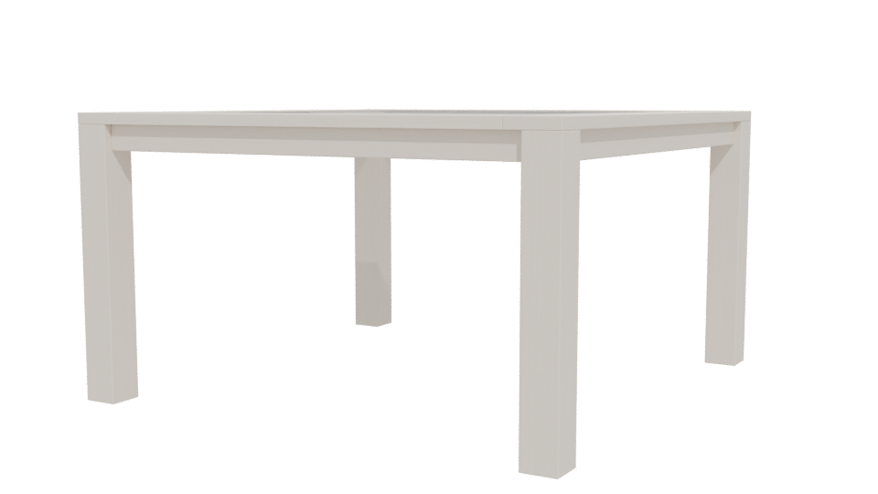 Modern Square Dining Table 3D - Professional 3D Model Render 12