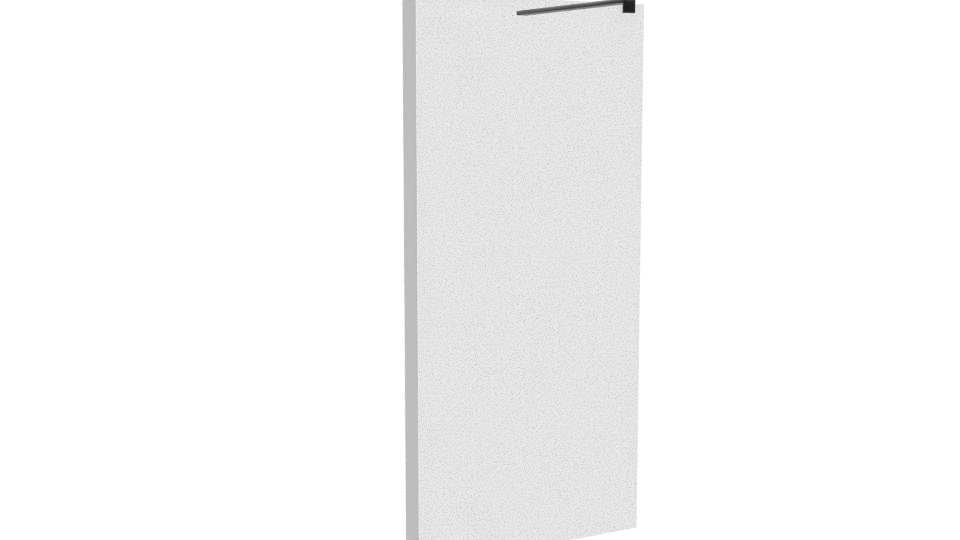 Stylish Metal Refrigerator Model - Professional 3D Model Render 10