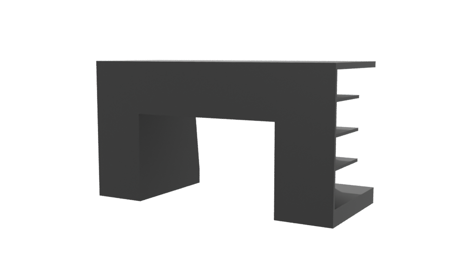 Stylish Modern Office Desk 3D - Professional 3D Model Render 6