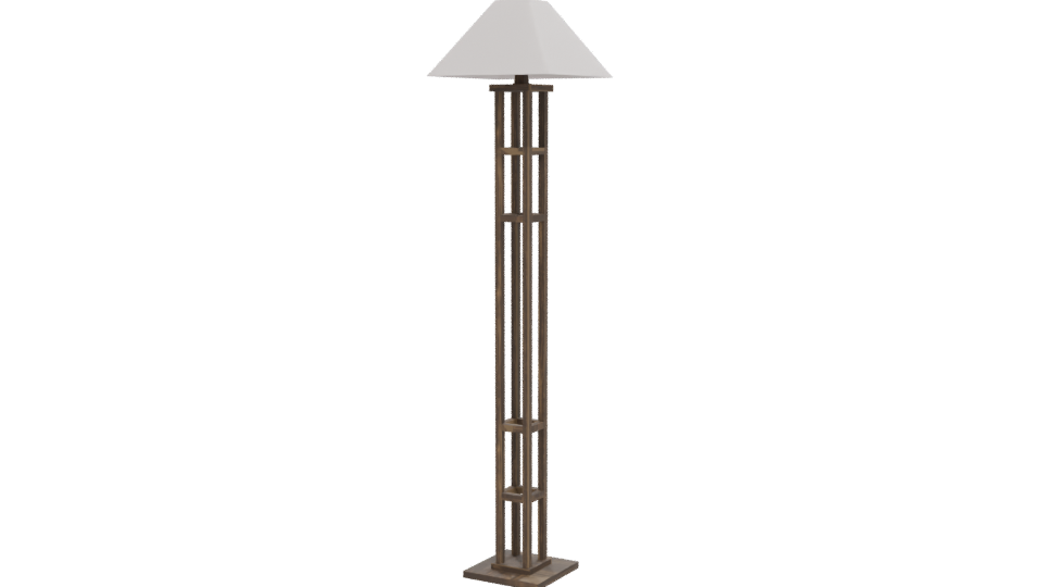 Stylish Floor Lamp 3D Model - Professional 3D Model Render 12